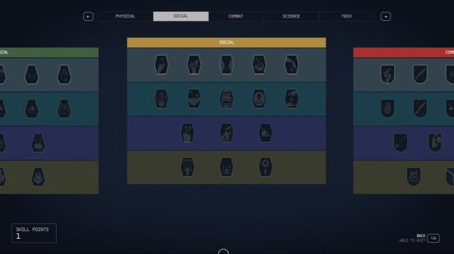 Starfield - Social Skill Tree